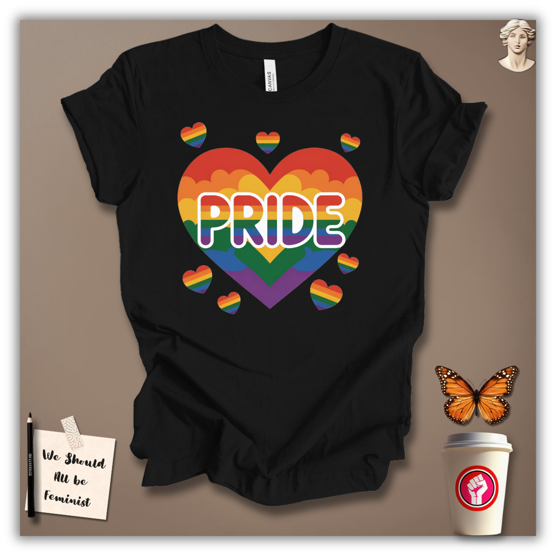 Pride Rainbow Heart Explosion T-Shirt