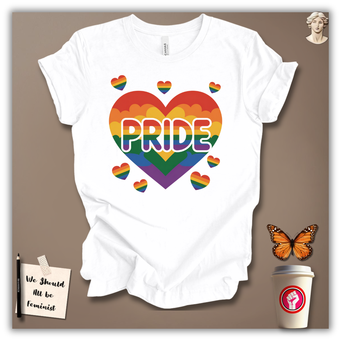 Pride Rainbow Heart Explosion T-Shirt