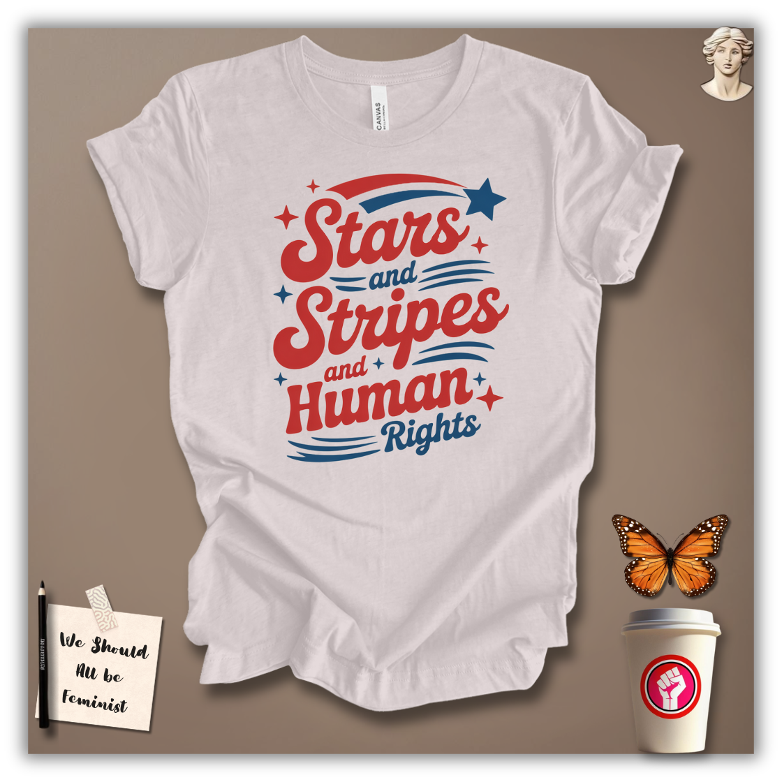 Stars, Stripes & Human Rights T-Shirt