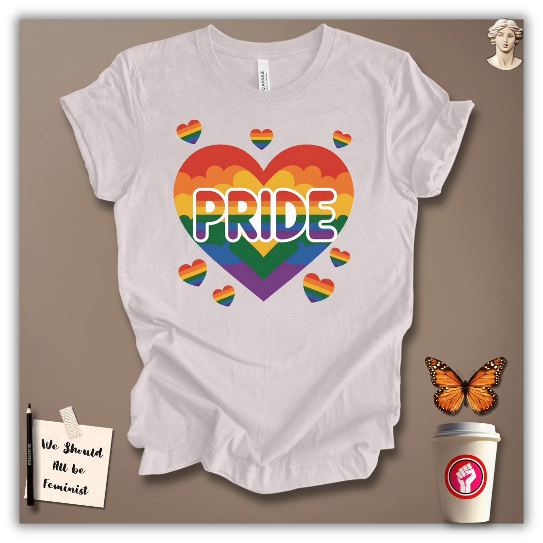Pride Rainbow Heart Explosion T-Shirt