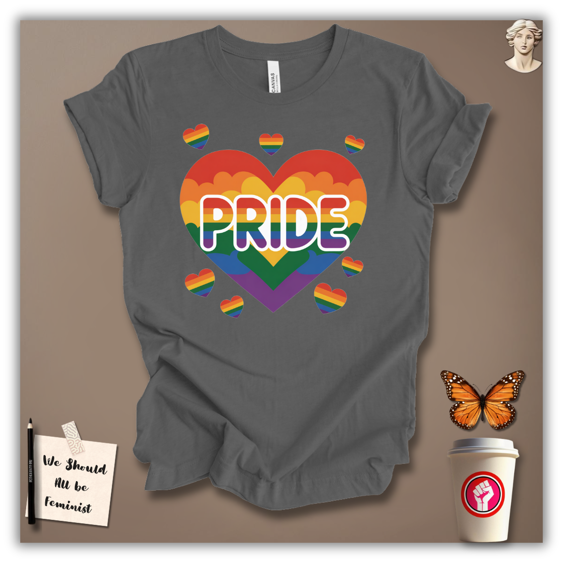 Pride Rainbow Heart Explosion T-Shirt