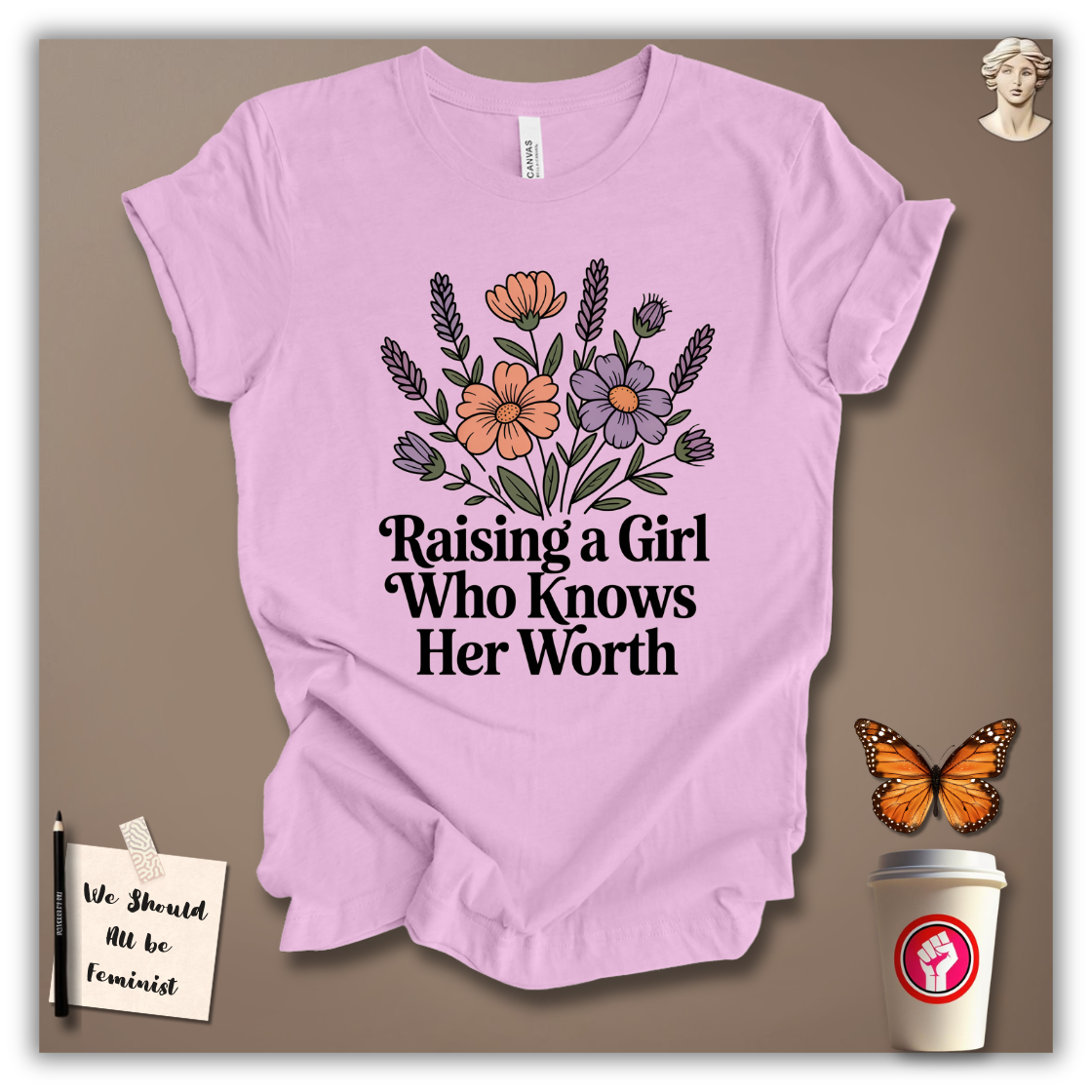 Raising a Girl Who Knows Her Worth T-Shirt