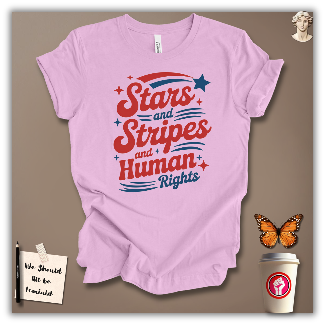 Stars, Stripes & Human Rights T-Shirt