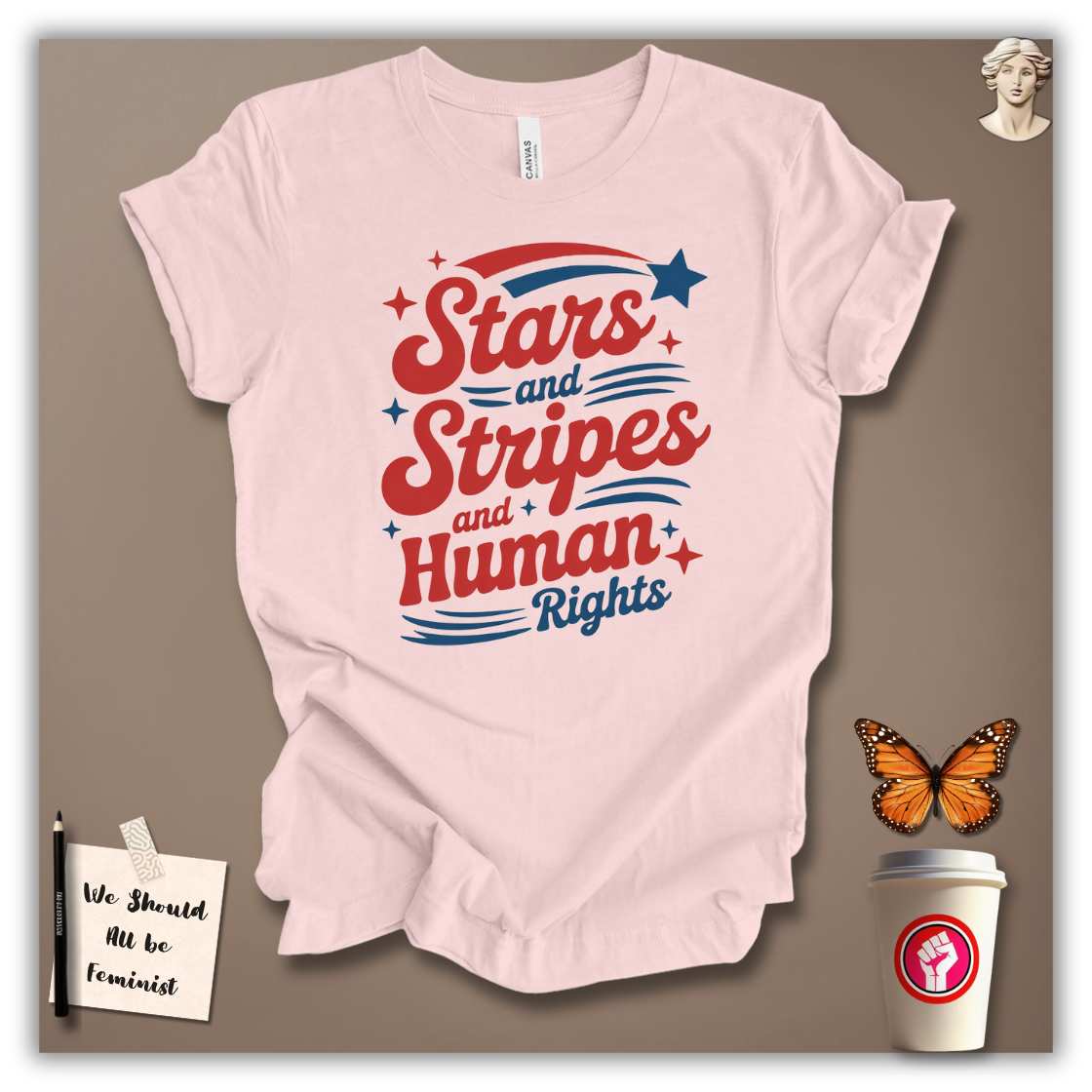 Stars, Stripes & Human Rights T-Shirt