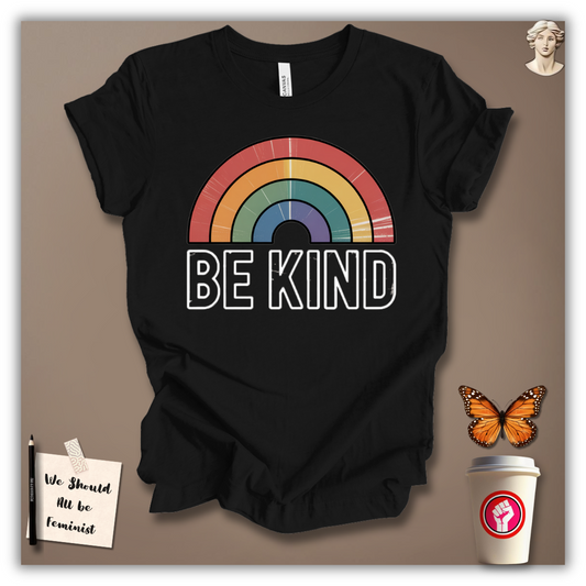 Be Kind Retro Rainbow T-Shirt