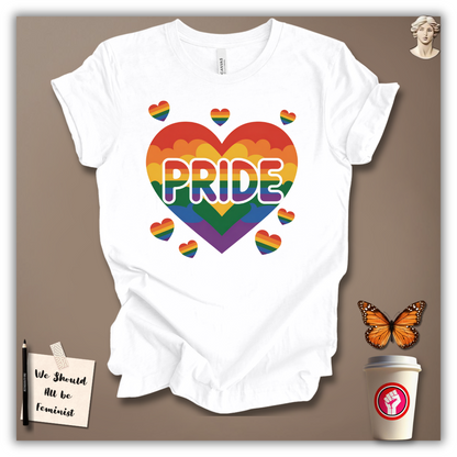 Pride Rainbow Heart Explosion T-Shirt