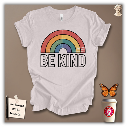 Be Kind Retro Rainbow T-Shirt
