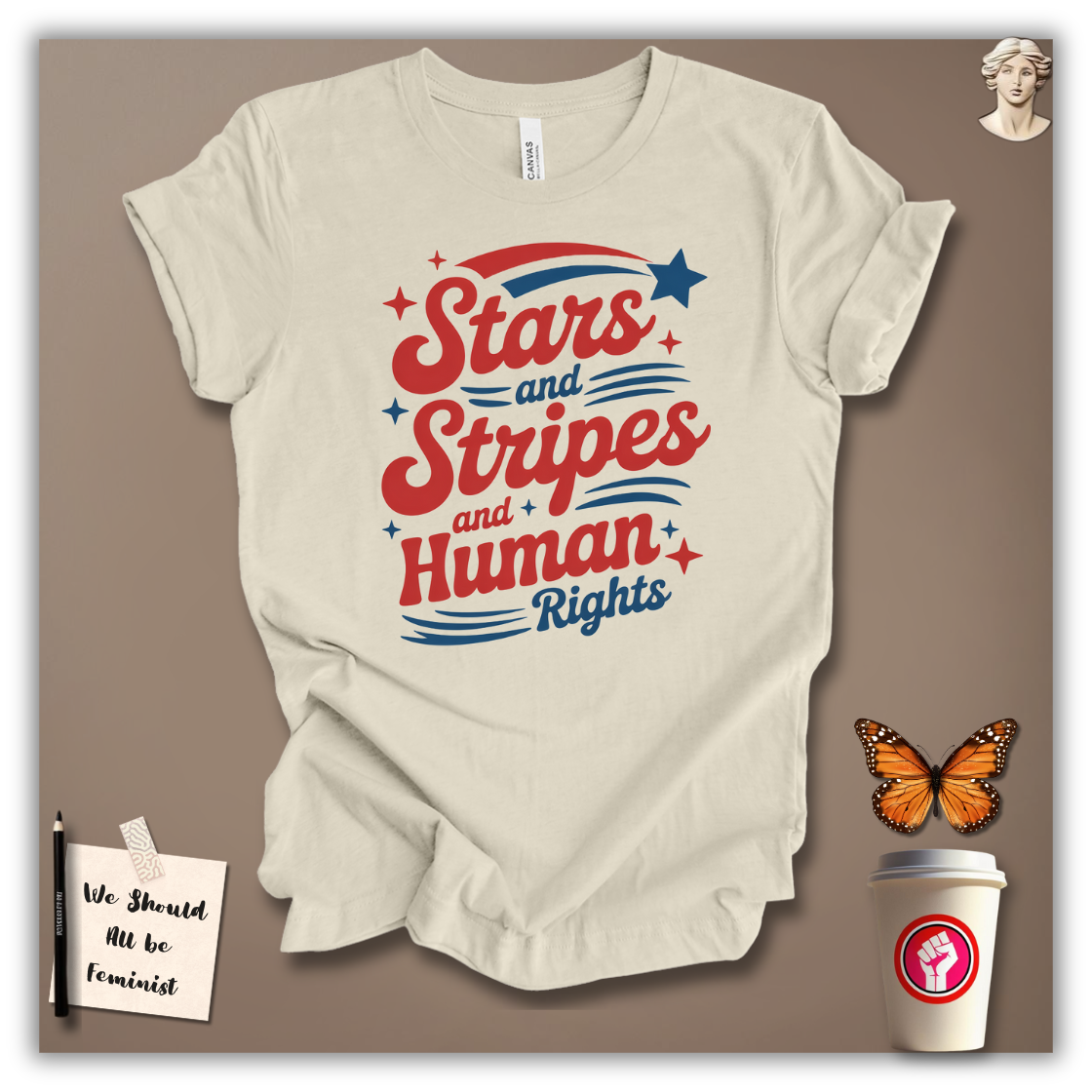 Stars, Stripes & Human Rights T-Shirt