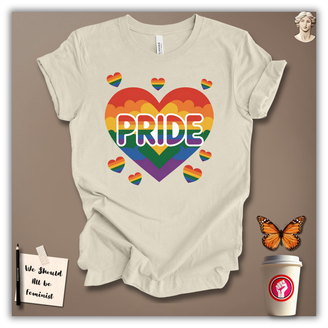 Pride Rainbow Heart Explosion T-Shirt