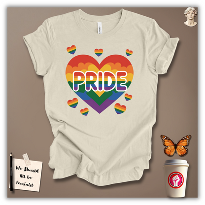 Pride Rainbow Heart Explosion T-Shirt