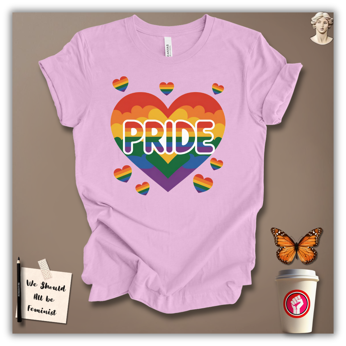 Pride Rainbow Heart Explosion T-Shirt