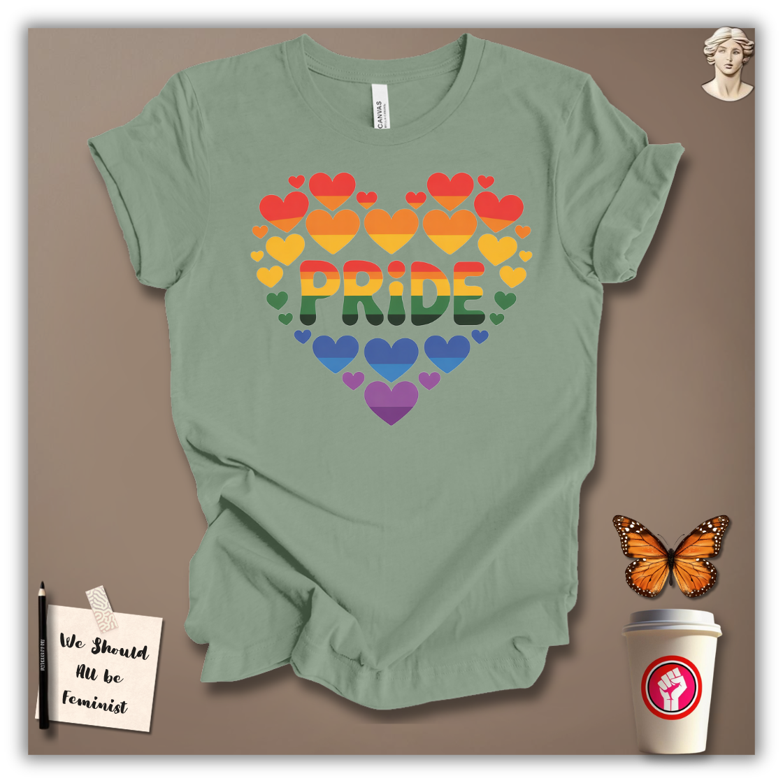 Pride Heart Cluster T-Shirt