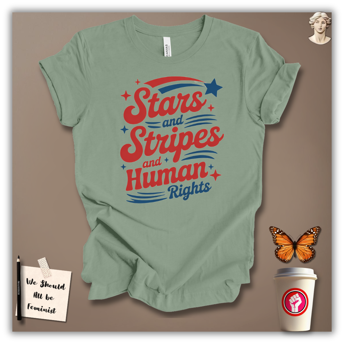 Stars, Stripes & Human Rights T-Shirt