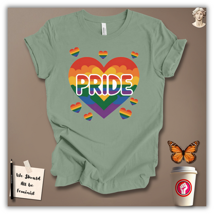 Pride Rainbow Heart Explosion T-Shirt