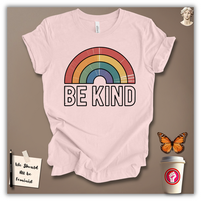 Be Kind Retro Rainbow T-Shirt