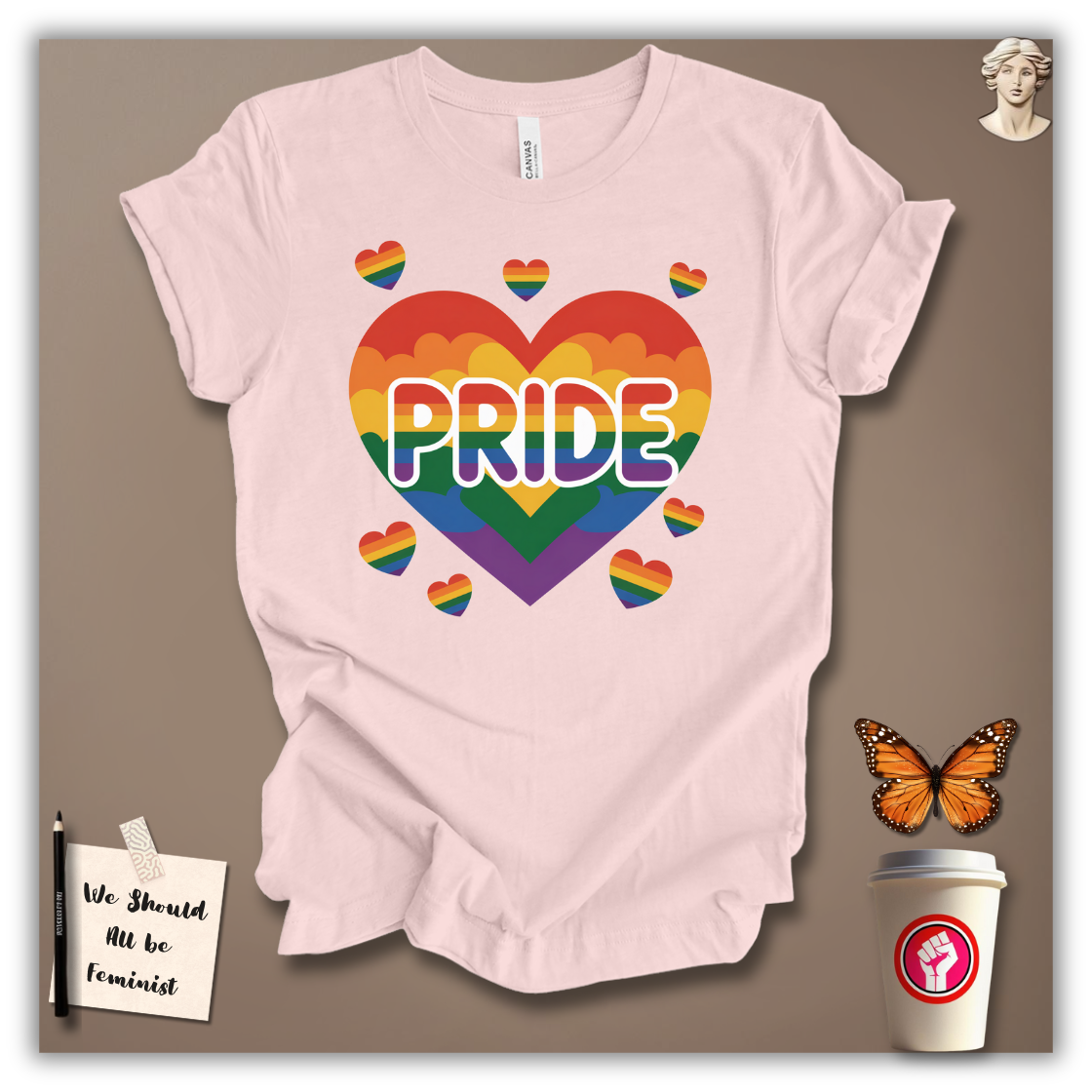 Pride Rainbow Heart Explosion T-Shirt